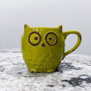 Kirkland's Rustic Green Owl Mug
